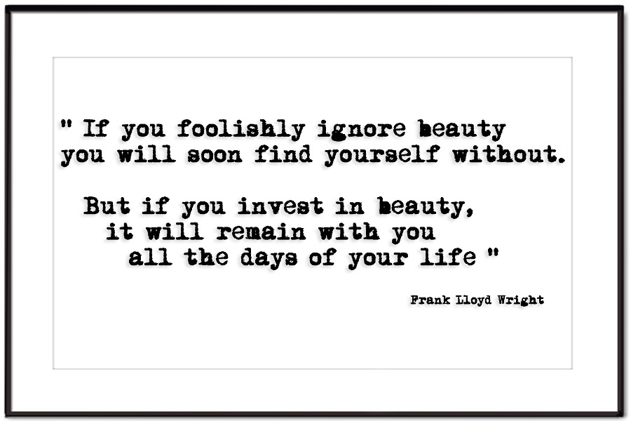 wedding message from Frank Lloyd Wright